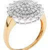 9ct Yellow Gold Diamond Set Round Cluster Ladies Dress Ring -Enchanted Styles 9ct Yellow Gold Diamond Set Round Cluster Ladies Dress Ring79S393FRSC