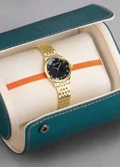 Accurist Ladies Dress Gold Stainless Steel Bracelet 28mm Watch -Enchanted Styles Accurist Ladies Dress Gold Stainless Steel Bracelet 28mm Watch67W401FRSC W03