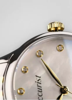 Accurist Ladies Dress Two Tone Stainless Steel Bracelet 28mm Watch -Enchanted Styles Accurist Ladies Dress Two Tone Stainless Steel Bracelet 28mm Watch67W458FRSC W02