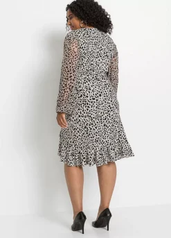 Animal Print Jersey Midi Dress -Enchanted Styles Animal Print Jersey Midi Dress976919FRSB W01