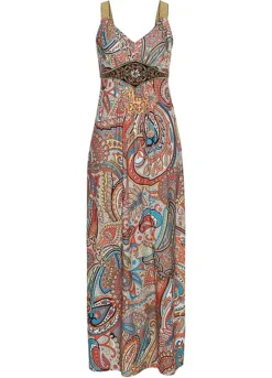 Appliqué Paisley Maxi Dress -Enchanted Styles Applique Paisley Maxi Dress962060FRSC