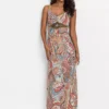 Appliqué Paisley Maxi Dress -Enchanted Styles Applique Paisley Maxi Dress962060FRSP