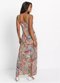 Appliqué Paisley Maxi Dress -Enchanted Styles Applique Paisley Maxi Dress962060FRSP W02