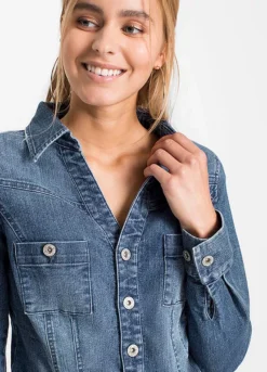 Belted Denim Dress -Enchanted Styles Belted Denim Dress928724FRSP W02