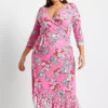 Belted Floral Dress -Enchanted Styles Belted Floral Dress910434FRSB