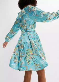 Belted Floral Print Dress -Enchanted Styles Belted Floral Print Dress948037FRSP W03