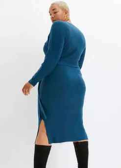 Belted Knitted Dress -Enchanted Styles Belted Knitted Dress955178FRSB W01