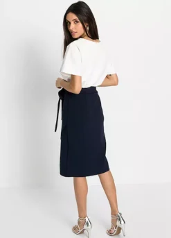 Belted Two Tone Dress -Enchanted Styles Belted Two Tone Dress921790FRSP W01