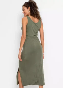 Button Midi Dress -Enchanted Styles Button Midi Dress935365FRSP W01