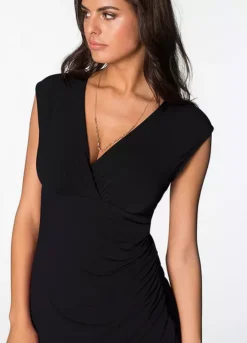 Cap Sleeve Wrap Dress -Enchanted Styles Cap Sleeve Wrap Dress960823FRSP W02