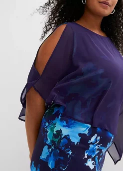 Chiffon Cape Dress -Enchanted Styles Chiffon Cape Dress905435FRSB W02