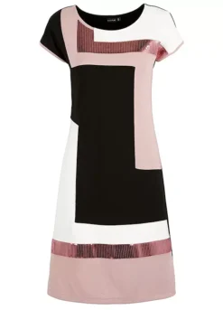 Colour Block Shift Dress -Enchanted Styles Colour Block Shift Dress911749FRSC