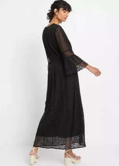 Crochet Lace Maxi Dress -Enchanted Styles Crochet Lace Maxi Dress962972FRSP W01