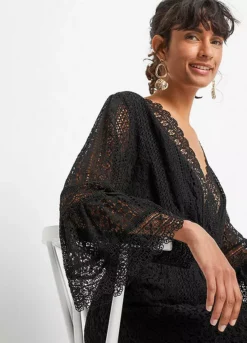 Crochet Lace Maxi Dress -Enchanted Styles Crochet Lace Maxi Dress962972FRSP W02