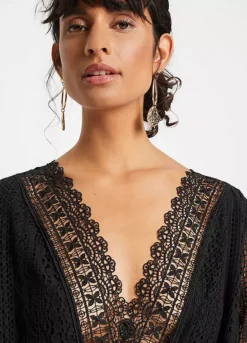 Crochet Lace Maxi Dress -Enchanted Styles Crochet Lace Maxi Dress962972FRSP W03