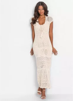 Crochet Maxi Dress -Enchanted Styles Crochet Maxi Dress953663FRSP W01