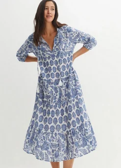 Crushed Cotton Midi Dress -Enchanted Styles Crushed Cotton Midi Dress927271FRSP