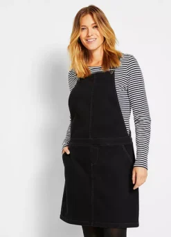 Denim Pinafore Dress