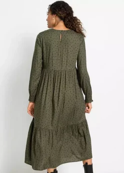 Dot Print Midi Dress -Enchanted Styles Dot Print Midi Dress950073FRSP W01