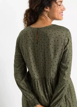 Dot Print Midi Dress -Enchanted Styles Dot Print Midi Dress950073FRSP W02