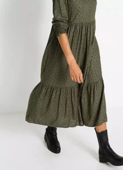 Dot Print Midi Dress -Enchanted Styles Dot Print Midi Dress950073FRSP W03