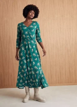 Floral A-Line Maxi Dress -Enchanted Styles Floral A Line Maxi Dress912900FRSL