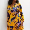 Floral Print A-Line Sun Dress -Enchanted Styles Floral Print A Line Sun Dress938438FRSB