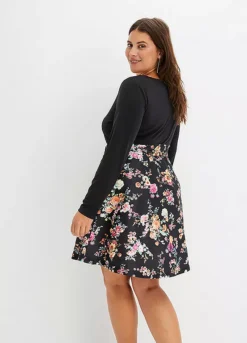 Floral Print Bow Waist Dress -Enchanted Styles Floral Print Bow Waist Dress917977FRSB W01