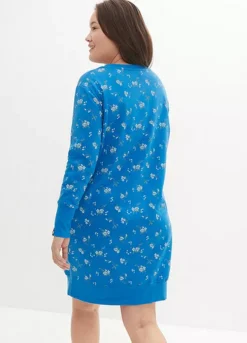 Floral Print Sweatshirt Dress -Enchanted Styles Floral Print Sweatshirt Dress929485FRSB W01