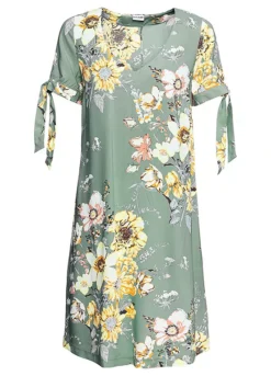 Floral Print Tunic Dress -Enchanted Styles Floral Print Tunic Dress978503FRSC