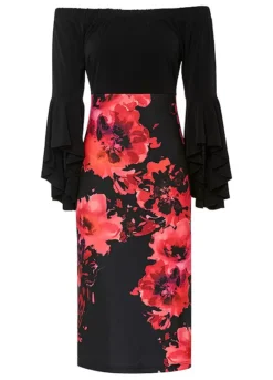 Floral Shift Dress -Enchanted Styles Floral Shift Dress949921FRSC