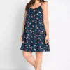 Floral Sun Dress -Enchanted Styles Floral Sun Dress949585FRSB