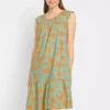 Flounced Floral Sun Dress -Enchanted Styles Flounced Floral Sun Dress964255FRSP