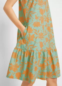 Flounced Floral Sun Dress -Enchanted Styles Flounced Floral Sun Dress964255FRSP W03