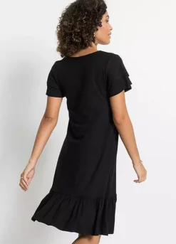 Flounced Jersey Dress -Enchanted Styles Flounced Jersey Dress915320FRSP W01