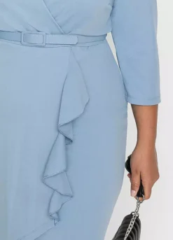 Flounced Shift Dress -Enchanted Styles Flounced Shift Dress927560FRSB W02