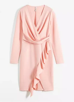 Flounced Wrap Dress -Enchanted Styles Flounced Wrap Dress904138FRSC