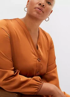 Glossy Shirt Dress -Enchanted Styles Glossy Shirt Dress923654FRSB W02