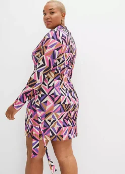 Graphic Print Mini Dress -Enchanted Styles Graphic Print Mini Dress923412FRSB W01