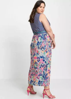 Graphic Printed Maxi Dress -Enchanted Styles Graphic Printed Maxi Dress927799FRSB W01
