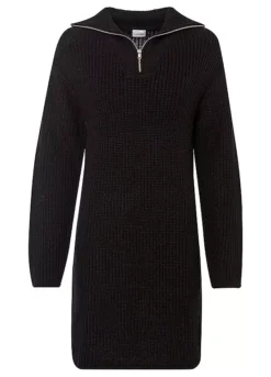 Half Zip Knitted Dress -Enchanted Styles Half Zip Knitted Dress953430FRSC