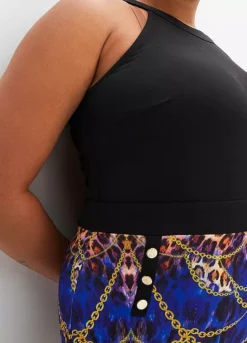 Halterneck Animal Print Dress -Enchanted Styles Halterneck Animal Print Dress945622FRSB W02