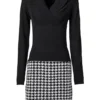 Houndstooth Jumper Dress -Enchanted Styles Houndstooth Jumper Dress912047FRSC