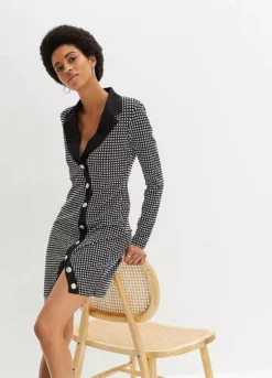 Houndstooth Mini Dress -Enchanted Styles Houndstooth Mini Dress910057FRSP