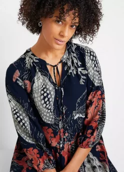 Kaftan Three Quarter Length Sleeve Dress -Enchanted Styles Kaftan Three Quarter Length Sleeve Dress954341FRSP W03