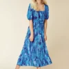 Kaleidoscope Tie Dye Print Midi Dress -Enchanted Styles Kaleidoscope Tie Dye Print Midi Dress18R925FRSP