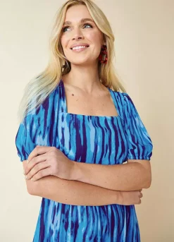 Kaleidoscope Tie Dye Print Midi Dress -Enchanted Styles Kaleidoscope Tie Dye Print Midi Dress18R925FRSP W02