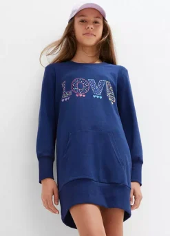 Kids Slogan Jersey Dress
