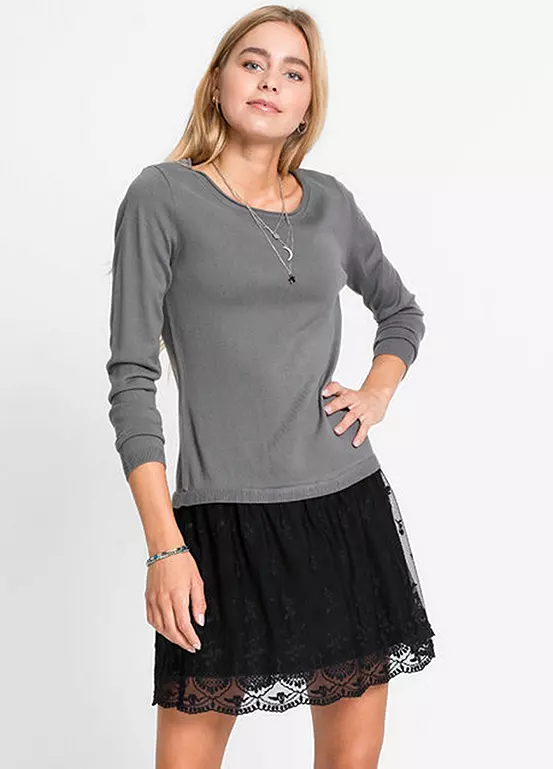 Lace Skirt Jumper Dress 3 Lace Skirt Jumper Dress