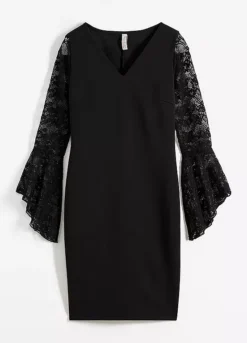 Lace Sleeve Party Dress -Enchanted Styles Lace Sleeve Party Dress905994FRSC